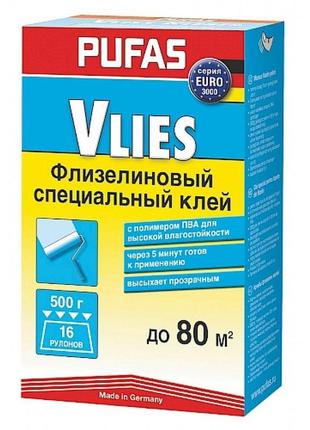 Клей для флизелиновых обоев pufas vlies 500гр