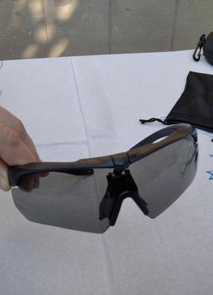 Тактичні військові балістичні окуляри зі змінними лінзами4 фото