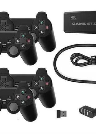 Игровая приставка data frog game stick lite 64 gb, 4k ultra hd, 4 геймпада, 10000 ретро игр / комплектация №2