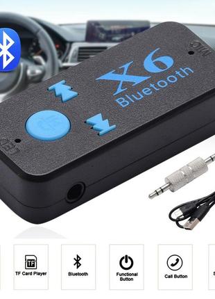 Беспроводной адаптер bluetooth bt-x6 audio adapter в машину передатчик aux для музыки аудио ресивер авто