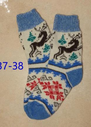 Жіночі теплі вовняні шкарпетки з оленями жіночі теплі шкарпетки9 фото