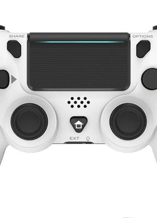 Бездротовий геймпад data frog для ps4 / slim / pro / windows / apple / android / steam / білий