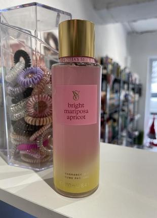 Парфюмированный спрей victoria's secret bright mariposa apricot body mist 250 мл