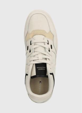 Шкіряні кросівки tommy hilfiger th basket street lth