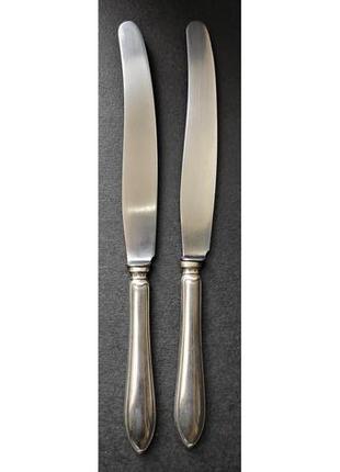 Пара антикварних ножів з рукоятками з срібла.8 фото