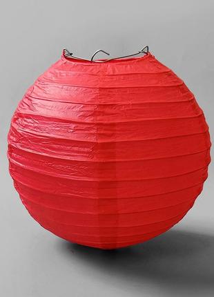 Классический красный китайский подвесной бумажный фонарик маленький1 фото