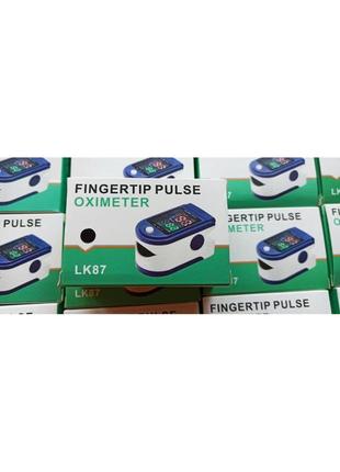 Електронний пульсоксиметр на палець pulse oximeter пульсометр опт7 фото