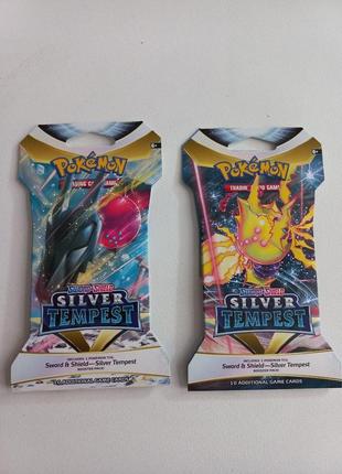 Покемон tcg: silver tempest sleeved бустер пак