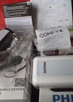 Philips power bank 10000mah ліхтарик чек comfy 2 портативні акб