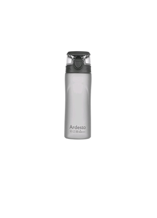 Бутылка для воды ardesto серая 600мл1 фото