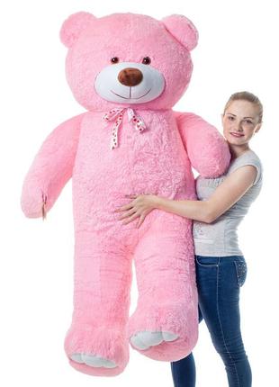 Великий плюшевий ведмідь містер 2 м (рожевий)5 фото