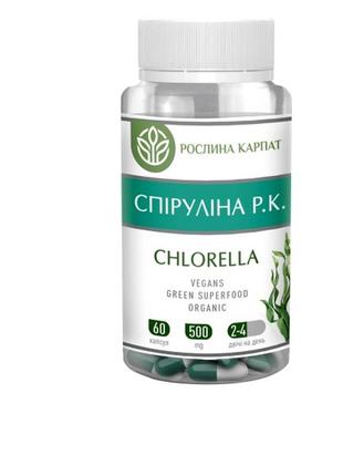 Спирулина р.к. chlorella 60 кап.