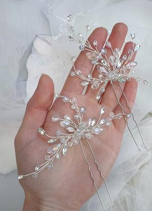 Свадебные шпильки для волос, украшения в прическу, украшения для свадебной прически,шпилька