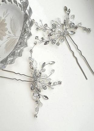 Свадебные шпильки для волос, украшения в прическу, украшения для свадебной прически,шпилька