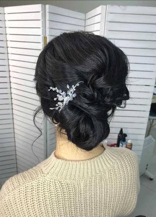 Весільні шпильки для волосся, прикраси в зачіску, прикраси для весільної зачіски,шпилька3 фото