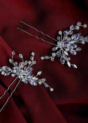 Свадебные шпильки для волос, украшения в прическу, украшения для свадебной прически,шпилька