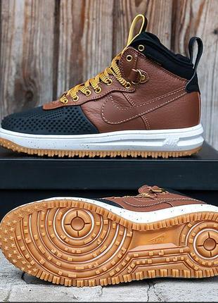 Кросівки nike lunar force 1 duckboot 15 «brown/black» 41-45 р