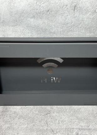 Дерев'яна коробка для роутера на стіну "wi-fi" 40х20х8 см сіра4 фото