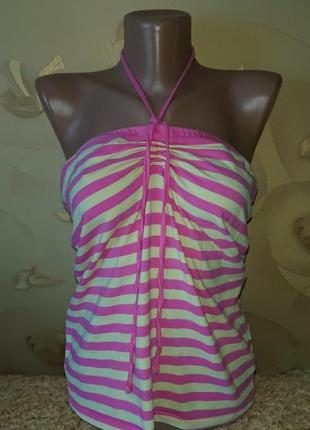 Жіночий смугастий пляжний топ , бандо , майка р. 44/46/48