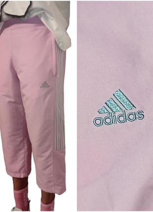 Спортивные капри розового цвета adidas1 фото