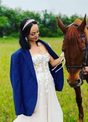 Свадебная диадема, тиара, корона, нежная диадема , диадема для невесты, диадема и серьги