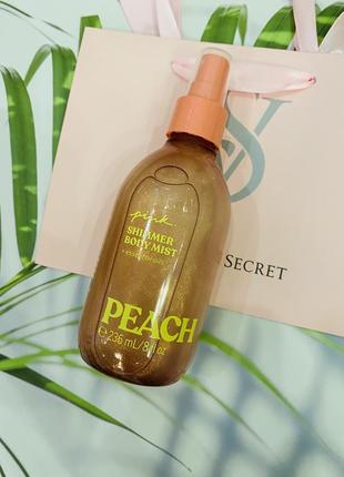 Спрей мист peach shimmer pink victoria’s secret