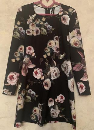 Красивое платье в цветы с италии