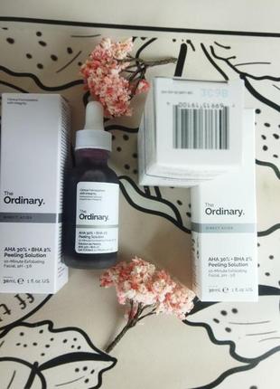 Кислотний пілінг "the ordinary" aha 30% + bha 2%1 фото