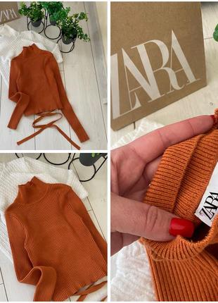 ❣️ zara (зара) дуже крутий трендовий топ гольф в рубчик