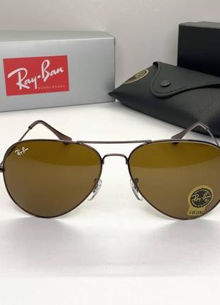 Женские солнцезащитные очки ray ban 3026 aviator (2913)3 фото