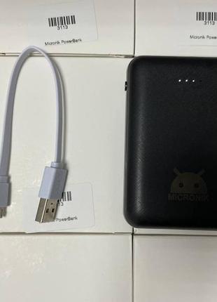 Power bank micronik p15 павербанк 10000mah black4 фото