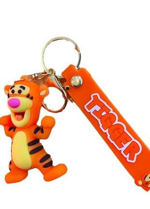 Вінні пух брелок тигра tigger силіконовий брелок для ключів креативна підвіска 7,3 см2 фото