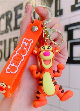 Вінні пух брелок тигра tigger силіконовий брелок для ключів креативна підвіска 7,3 см7 фото