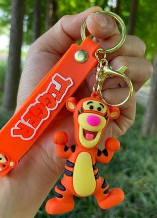 Вінні пух брелок тигра tigger силіконовий брелок для ключів креативна підвіска 7,3 см6 фото