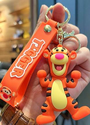 Вінні пух брелок тигра tigger силіконовий брелок для ключів креативна підвіска 7,3 см9 фото