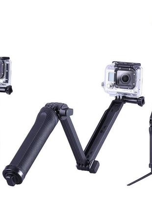 Монопод-штатив для gopro 3-way mount / селфи-палиця для gopro