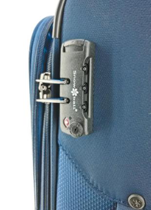 Тканный чемодан snowball 21505 - большой размер 78*48*27 + 5 см (90 - 100 л) 3.8 кг6 фото