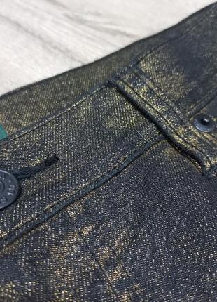 Джинсы lauren jeans ralph lauren с золотым напылением2 фото