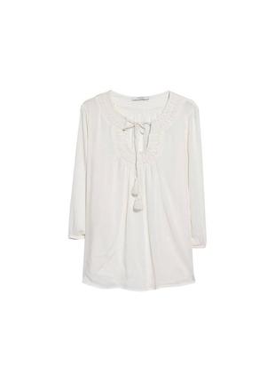 Блуза mango embroidered cord blouse в boho стиле4 фото