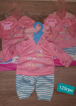 Одяг ляльковий вбрання для ляльок бебі борн baby born zapf creati2 фото