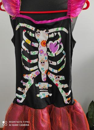 Карнавальный, костюм на хеллоуин зомби, скелетик, невеста с того света, тайна коко,2 фото
