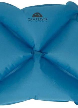 Надувная подушка klymit pillow x (regular, campsaver blue)1 фото