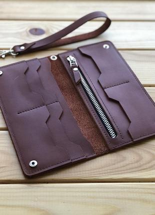 Чоловічий шкіряний гаманець katrine (ручна робота)