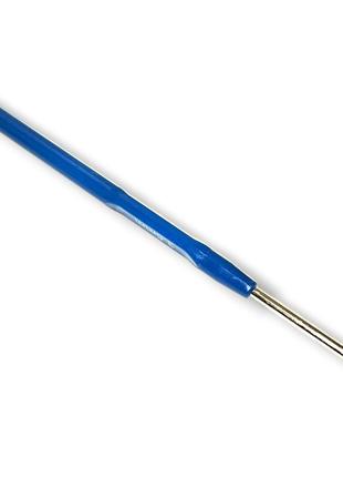 Крючок для вязания 3мм с синей ручкой2 фото