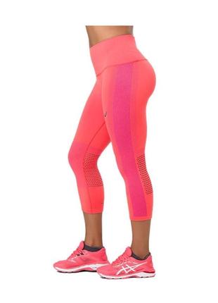 Женские лосины леггинсы тайтсы asics cooling seamless capri