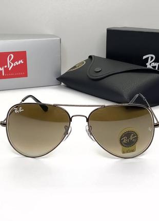 Женские солнцезащитные очки ray ban 3026 aviator (2914)4 фото