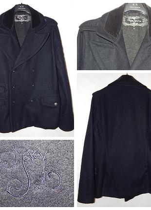 Бушлат «кабан» из шерсти pepe jeans london {англия}+шарф из шерсти gap