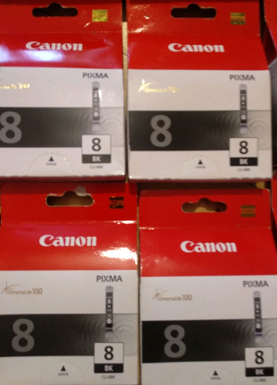 Картридж canon cli-8bk black,оригінал,японія, чорний, (0620b001)