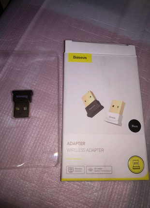 Bluetooth адаптер baseus 
міні usb, блютуз із версією до 4,0