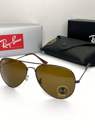 Женские солнцезащитные очки ray ban 3025 aviator (2913)2 фото